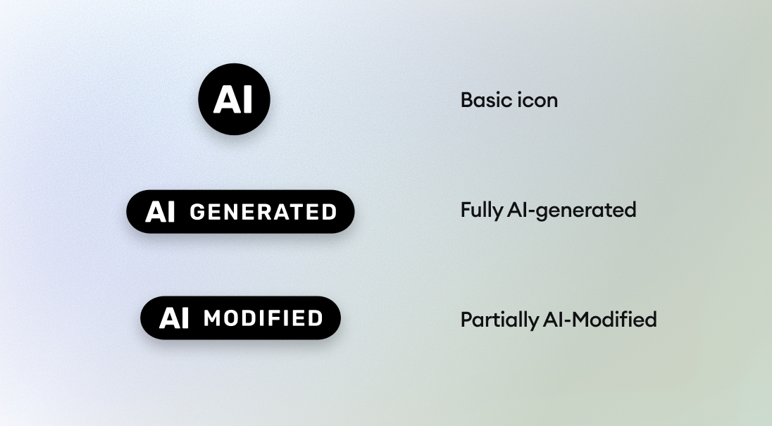 EU’s new AI labelling icons: how should you label your AI-generated content?